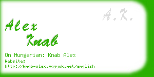 alex knab business card
